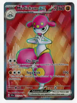Pokemon Stellar Crown - Medicham ex Full Art [161/142] - NM - Image 1
