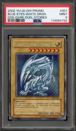 Yu-Gi-Oh! Blue-Eyes White Dragon Dark Duel Stories Promo DDS-001 PSA 9 Mint - Image 1