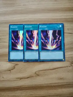 Yu-Gi-Oh! - Raigeki 3X - Full Playset - Super Rare / Holo - Image 1