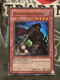 Armageddon Knight PTDN-EN021 Phantom Darkness NM Unlimited Super Rare - Image 1