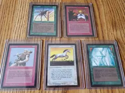 MAGIC THE GATHERING Lot of Five (5) BETA Cards Very Nice Condition READ - Image 1