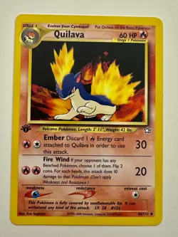 Quilava - 1st Edition - 46/111 Neo Genesis - Pokemon Card - Mint Condition - Image 1