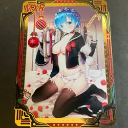 WES - Goddess Story Gold METAL Card - Serial Number #192/200! Rem Bikini Girl - Image 1