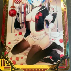 WES - Goddess Story Gold METAL Card - Serial Number #192/200! Rem Bikini Girl - Image 3