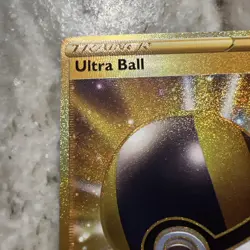Pokemon TCG Ultra Ball Secret Rare Gold Brilliant Stars Holo Card 186/172 - Image 2