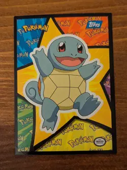 1999 Pokemon Topps Movie Sticker Card - Squirtle - Image 1