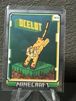 2024 Panini Minecraft Trading Cards Base Set OptiChrome Ocelot - Image 1