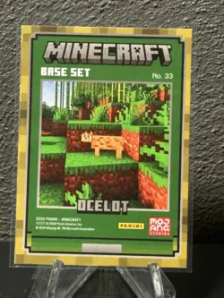 2024 Panini Minecraft Trading Cards Base Set OptiChrome Ocelot - Image 2