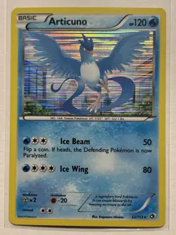 Articuno 32/113 - Black & White Legendary Treasures Holo Rare Pokemon Card - Image 1