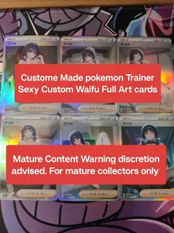 Sabrina - Pokemon Trainer “Mature Edition" Set Of 6 Custom Premium Waifu Card - Image 1