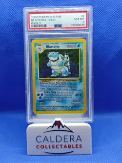 BLASTOISE HOLO 2/130 - 1999 BASE SET 2 POKEMON CARD - PSA 8 NM- MINT - Image 1