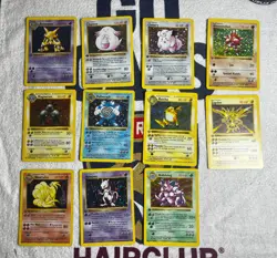Lot of Vintage Pokemon Holo Cards and 1st Edition Base Set - Image 1