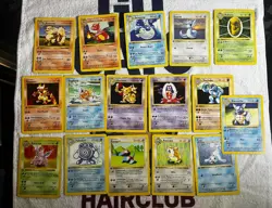 Lot of Vintage Pokemon Holo Cards and 1st Edition Base Set - Image 4