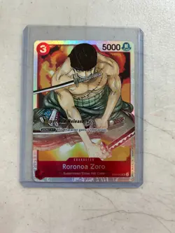 One Piece Roronoa Zoro ST01-013 Trading Card Supernovas/Straw Hat Club - Image 1