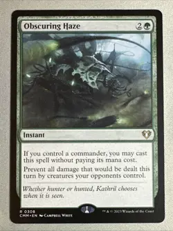MTG / Obscuring Haze / CMM / #308 / Regular / Rare / NM - Image 1