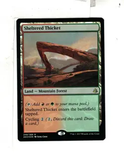 MTG SkeenAB Sheltered Thicket FOIL from Amonkhet. NM. - Image 1