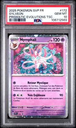 🇫🇷 NYMPHALI PSA 10 - PROMO EV SVP 172 ECARLATE VIOLET FR EV Carte Pokemon 🇫🇷 - Image 2