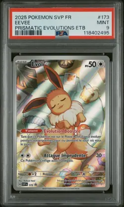 🇫🇷 EVOLI AR PSA 9 - PROMO EV SVP 173 ECARLATE VIOLET FR EV Carte Pokemon 🇫🇷 - Image 2