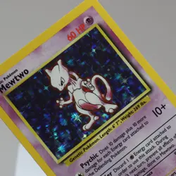 Pokemon TCG - Mewtwo 10/102 Base Set Holo Rare WOTC 1999 - NM - Image 1