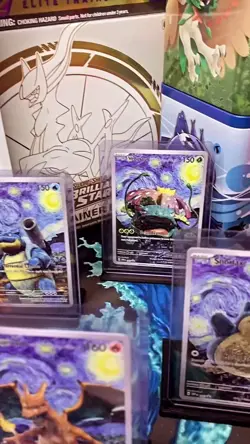 Venusaur with The Starry Night | Van Gogh Pokemon Cards | Eng. | #16 | Read Des. - Image 5