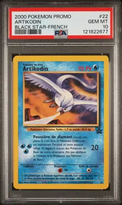 🇫🇷 ARTIKODIN BLACK STAR PSA 10 - PROMO WIZARD 22 FR Carte Pokemon 🇫🇷 - Image 2