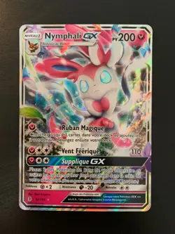 Carte Pokemon : Nymphali GX 92/145 Gardiens Ascendants Francaise NEUF - Image 1