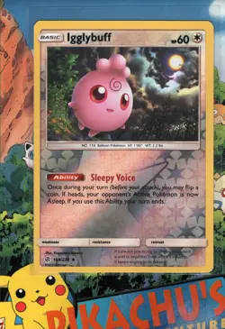 Pokemon TCG Igglybuff 168/236 Reverse Holo Cosmic Eclipse NM/M - Image 1