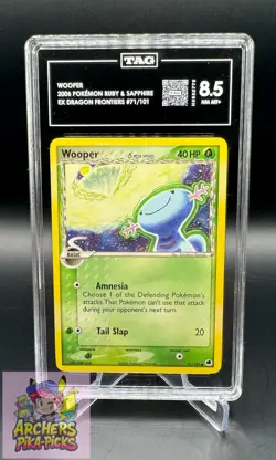 WOOPER-71/101-GRADE 8.5-TAG-POKEMON-EX DRAGON FRONTIERS-SHIPPING INCLUDED! - Image 1