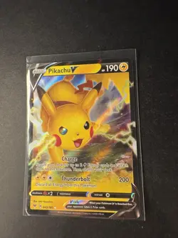 Pokemon Karte Pikachu V 043/185 Farbenschock - Ultra Rare Near Mint Englisch - Image 2