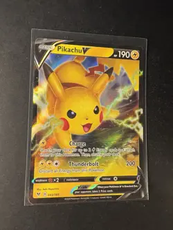 Pokemon Karte Pikachu V 043/185 Farbenschock - Ultra Rare Near Mint Englisch - Image 3