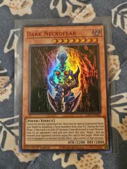 Yugioh Dark Necrofear (Ultra Rare) Red Text - LDS3 - Image 1