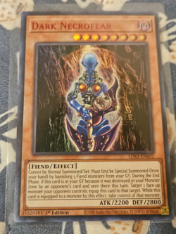 Yugioh Dark Necrofear (Ultra Rare) Red Text - LDS3 - Image 2