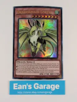 YuGiOh Dragonmaid Lorpar 1st Edition RA03-EN022 Ultra Rare - MN - Image 1