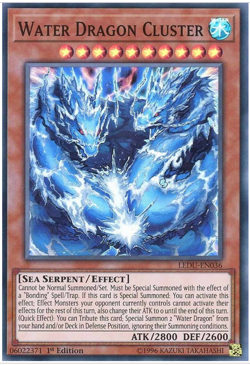Yu-Gi-Oh! - Water Dragon Cluster - -LEDU-EN036 - Super Rare - 1st Ed - NM/M - Image 1