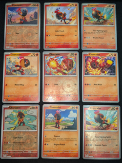 Charcadet Pokemon Card Collection Set of 9 Card English NM Cute Holo Reverse - Image 1