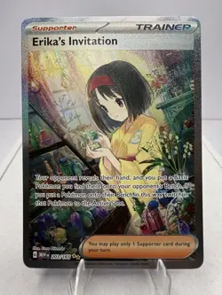 Pokemon TCG Scarlet & Violet 151 Erika's Invitation SIR Holo Card 203/165 - Image 1