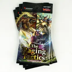 (4) Cardfight Vanguard Trading Card V-EB09 The Raging Tactics Booster Packs Lot - Image 1