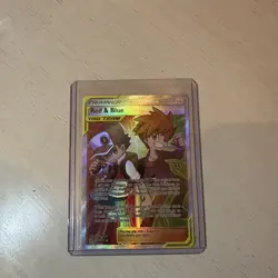 Red & Blue 234/236 Full Art Trainer 2019 Cosmic Eclipse Pokemon Card NM - Image 1