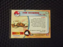 Arcanine #59 Topps Black Label Non Foil Pokemon Card NM/LP - Image 2
