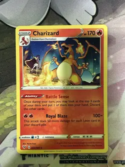 Pokemon Card - Charizard 025/185 Rare - Sword & Shield Vivid Voltage - Image 1