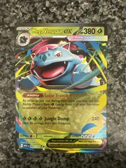 Mega Venusaur EX 003/132 Me01: Mega Evolution Double Rare Pokemon Card - Image 1