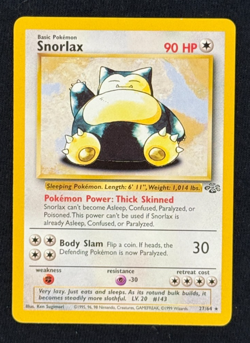 SNORLAX *Rare* (NM/LP) - Jungle 27/64 - Pokemon Trading Card Game - Image 1