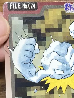 Pokemon Carddass Card Geodude Graveler Golem Bandai Pocket Monsters 1997 Japan - Image 3