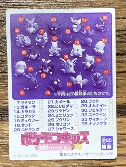 Pokemon Kids' Mini Card Aerodactyl Nintendo Bandai Pocket Monsters 1998 Japan - Image 2