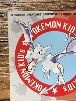 Pokemon Kids' Mini Card Aerodactyl Nintendo Bandai Pocket Monsters 1998 Japan - Image 3