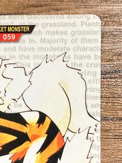 Pokemon Carddass Card Arcanine File No.59 Bandai Pocket Monsters Red ver. - Image 4