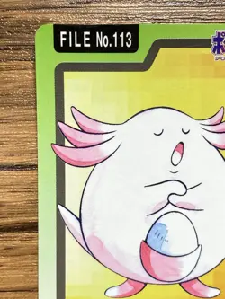 Pokemon Carddass Card Chansey File No.113 Bandai Pocket Monsters 1997 Japan - Image 3