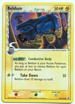 2x Beldum 59/113 & Metang 49/113 Pokemon Cards 2005 Ex Delta Species (1) - Image 2
