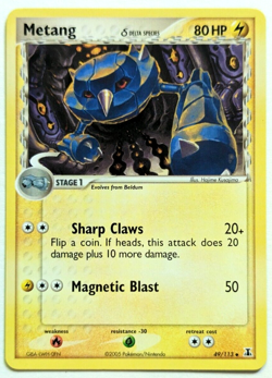 2x Beldum 59/113 & Metang 49/113 Pokemon Cards 2005 Ex Delta Species (1) - Image 3