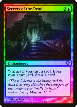 Secrets of the Dead FOIL Dark Ascension PLD Blue Uncommon MAGIC CARD ABUGames - Image 1